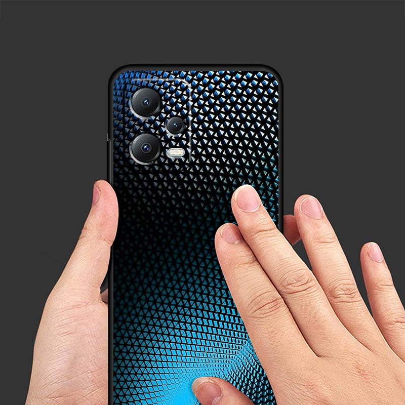 Mechanical style pattern For Xiaomi Redmi Note 15 14 13 12 12S 11E 11 11S Pro Plus 4G 5G Black Soft TPU Phone Case