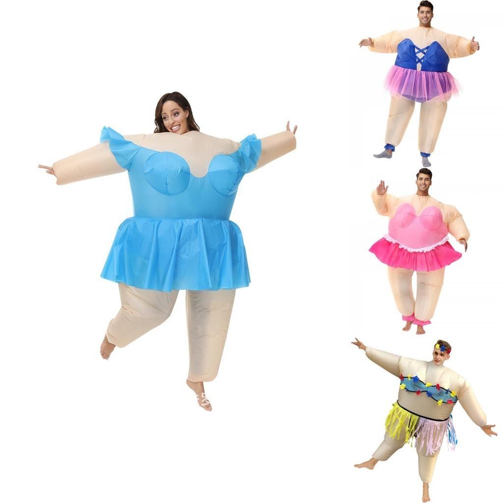 Costume da Clown Divertente Per Performance di Festa Costume Gonfiabile da Sumo Per Adulti e Bambini