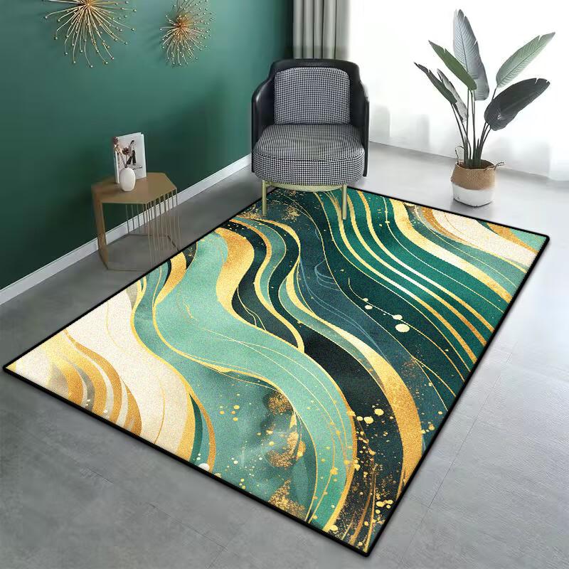 Modern Luxury Large Living Room Soft Foldable Carpet Antiskid Room Decor Aesthetic Bedroom Rugs Easy Cleaning Dressing Table Mat