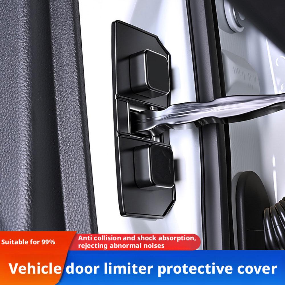 NEW 4Pcs Car Door Buffer Cushion Waterproof Self-Adhesive Door Car Shockproof Cushion Universal Shock Absorber Silicone D2C5