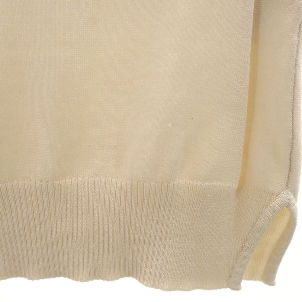 ETRO Silk Blend Short sleeve sweater 42 Ivoryx pink Milano knitwear Women Used