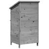 Garden Shed Gray 59.5 X 56 X 113.5 Cm Solid Spruce Wood