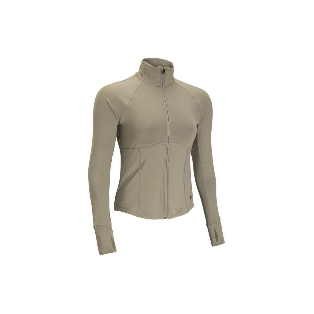 Under Armour Vanish Elite Vent Solid Color Stand Collar Training Jacket Women Jacket Brown 1383664-203