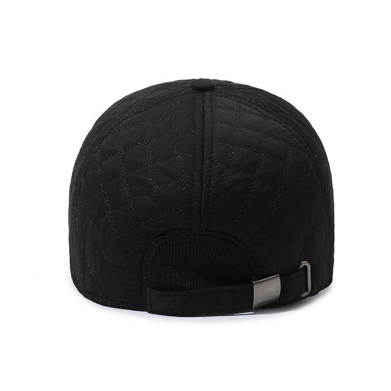 Autumn Winter Men's Baseball Cap Warm Outdoor Middle-Aged and Elderly Cap Ear Protection Cotton Cap