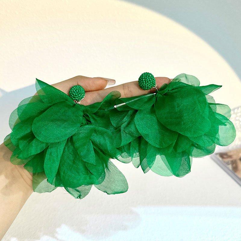 Jewelry Cloth Tassel Earrings Yellow Green Women Bohemian Earings Brincos Gifts Rose Red Holiday Accessories