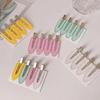 4PCS Candy Seamless Hair Clips No Bend Hairpin No Crease Acrylic Barrettes Fixed Hair Clip Makeup Hair Styling Bang Clip