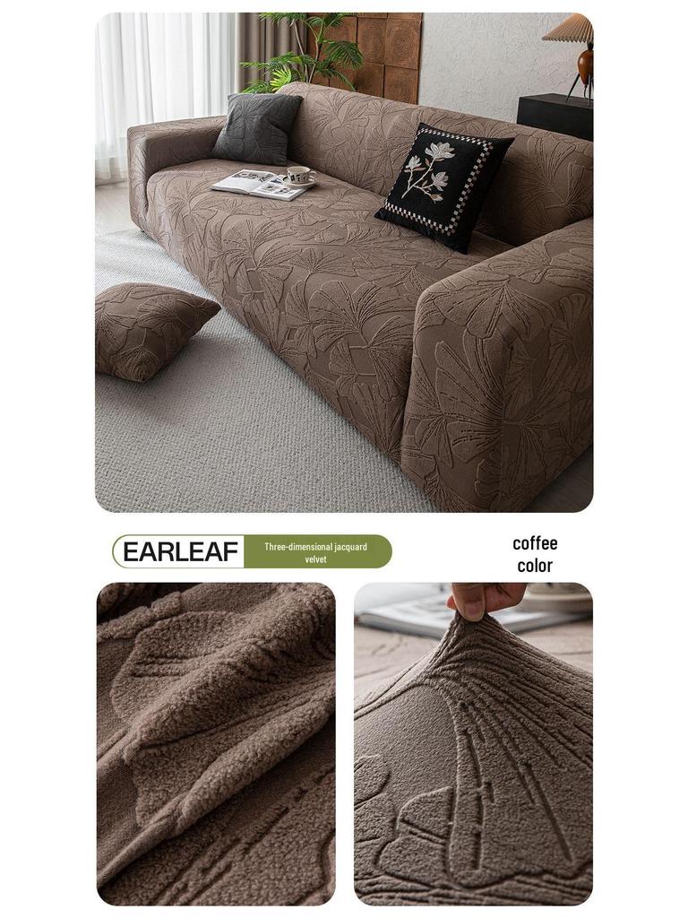 2025 New Light Luxury Jacquard Velvet Sofa Cover, Non-Slip, All-Season, Full Wrap.