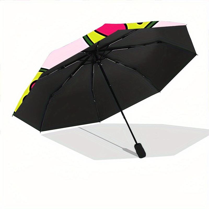 1pc Avocado Love Automatic Open/close, All-Season Portable Folding Umbrella, Travel, Everyday, Formal Events - Compact Luxury Parasol, Outdoor Accesso