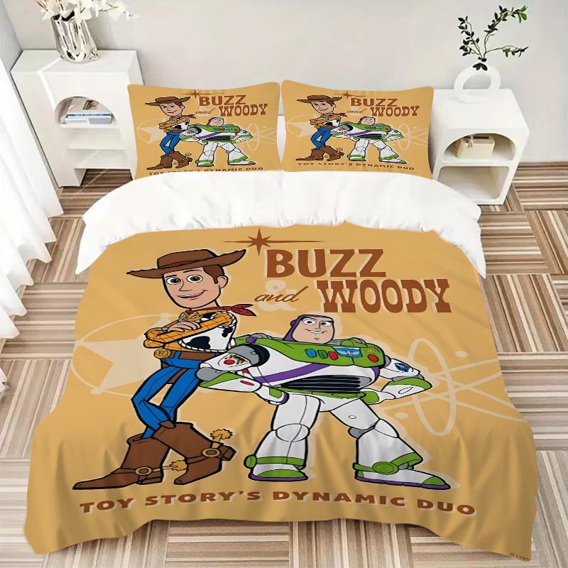 3Pcs Toy Story Dynamic Duo Bedding Sets For All Sizes New 3D Printed Bed Cover Comforter Duvet Cover Pillowcase Bedroom Decoration