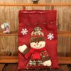 Christmas Decoration Supplies Burlap Cotton Canvas Bags Santa Claus Xmas Candy Bag Snowman Christmas Gift Pouch Ornaments