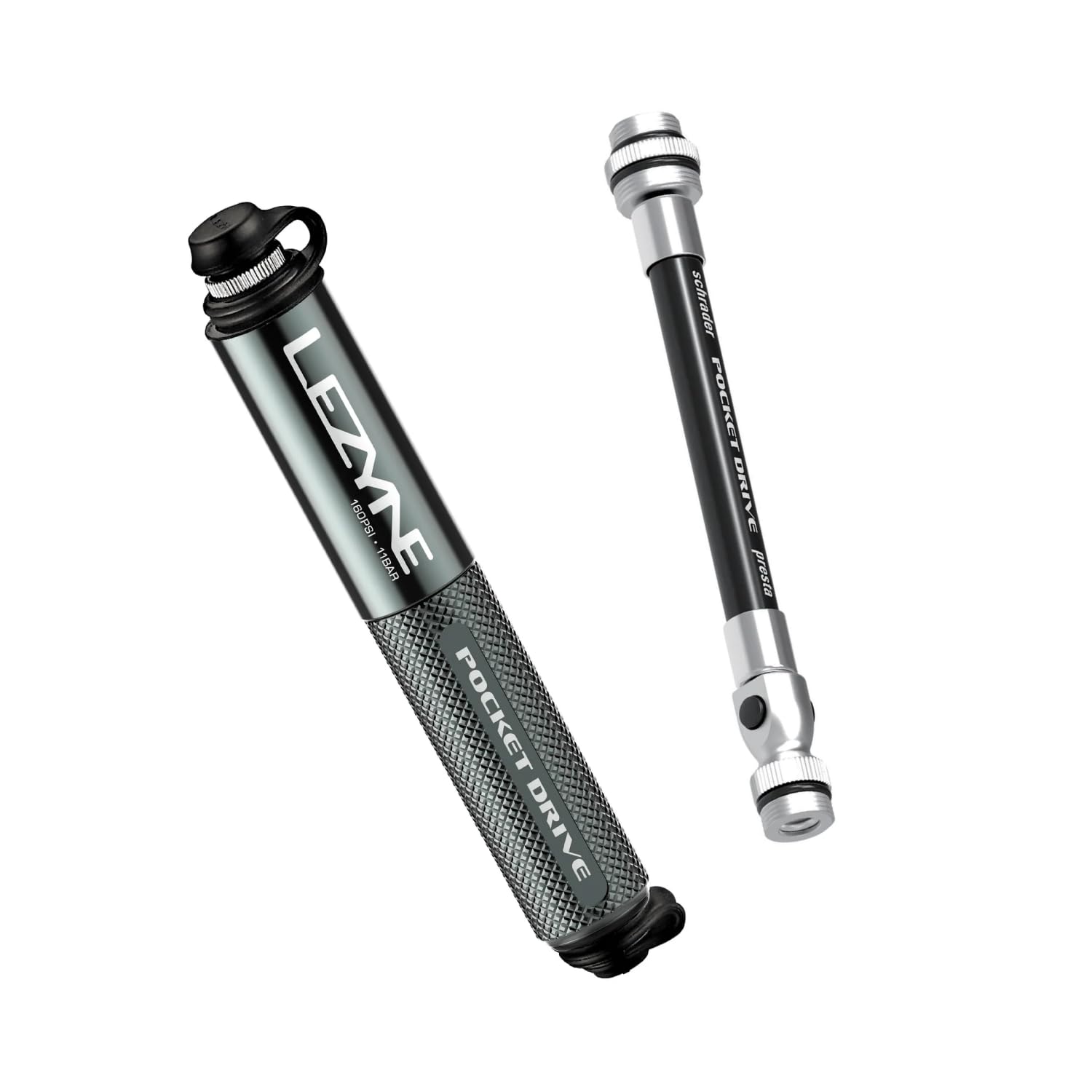

Японский велосипедный насос LEZYNE Pocket Drive французского типа американского типа 14 см светло-серый [Оригинальный продукт] Насос/Воздух