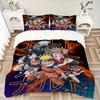 3pcs Naruto Series Bedding Set, Including 1 Quilt Cover and 2 Pillow Shams, Without Filling, Soft and Comfortable Home Bedroom Fabric, Fashi