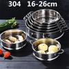 Basket with Double Ear Rice Cooker Pot Steaming Grid for Dumplings Drain Basket Kitchen Cooking Tool 304 Stainless Steel Steamer