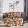 Silence Suzuka Soft Warm Blankets Umamusume Airplane Travel Plush Throw Blanket Outdoor Flannel Bedspread Sofa Bed Cover