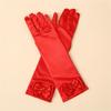 Stylish Double Layered Bowknot Gloves Perfect for Kids Singing Dancing Winter Fashion Statements Celebrations Gloves