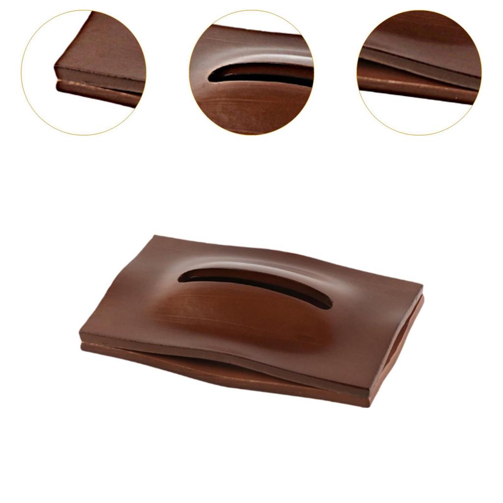 Wooden Tissue Box Cover Paper Napkin Holder for Restaurant Kitchen Desk