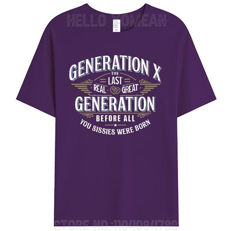 Generation X 1965-1980 Die letzte wirklich großartige Generation X Witziges sarkastisches T-Shirt Damen Herren 100% Baumwoll-T-Shirt Tops Neuheitsgeschenke