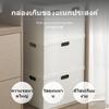Large Bright Polypropylene Storage Box with Lid, Rectangular Closet Organizer for Toys & Clothes