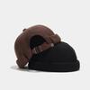 LDSLYJR Automne et Hiver Coton Uni Chaud Casquette Docker Sans Visière Bonnets Crânes Bonnets Locataire Casquette Marin Hommes et Femmes 01