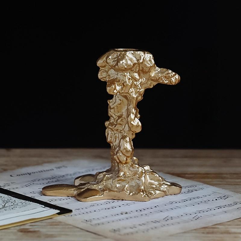 Vintage Candlestick Holders Resin Candle Holders Desktop Decoration Deluxe Candle Holders Wedding Holiday Party Candles Holder