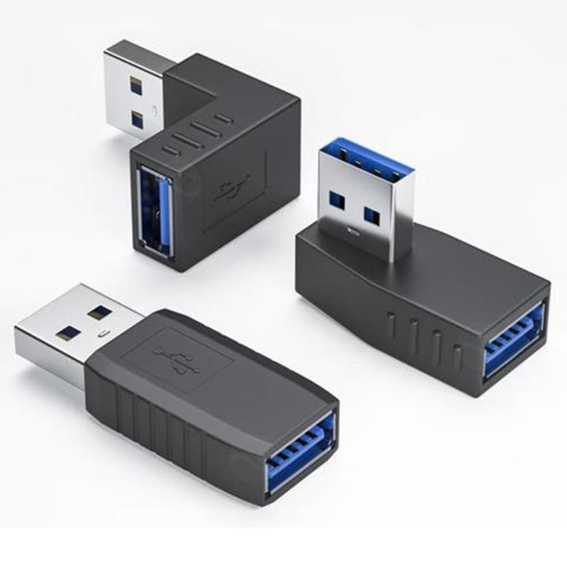 90 Degree USB 3.0/USB 2.0 To USB 3.0/USB 2.0 Adapter 10Gbps USB 3.0/USB 2.0 Female To USB Male Adapter Data Sync Adapter