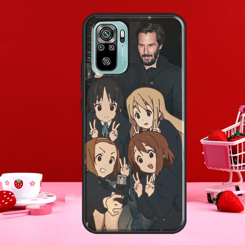 K On! Hirasawa Yui For Redmi Note 10 Pro Case For Redmi Note 11 Pro Note 8 9 Pro 9S 10S 11S 9C 9A 9T Cover