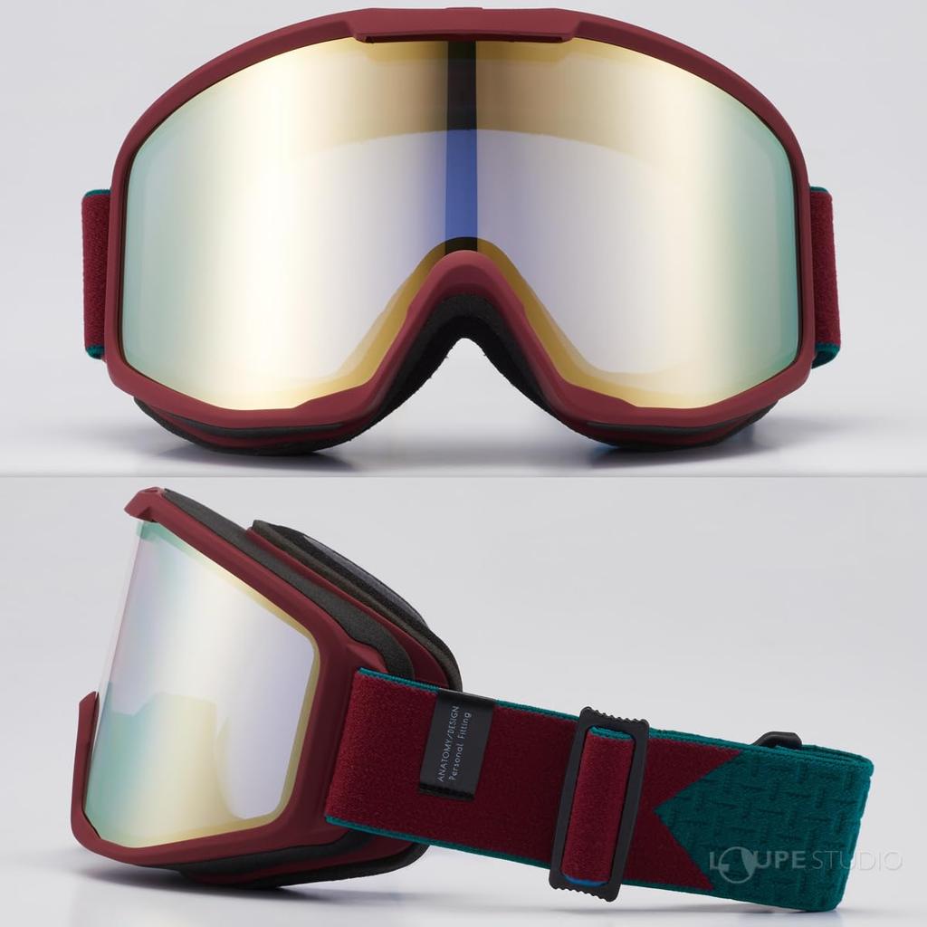 Axe Ski Snowboard Accessories Goggles UV Protection Mirror Matte Bordeaux AX800XS (BO)