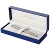 WATERMAN Hemisphere Rollerball Pen, Stainless Steel, Palladium-plated Trim, Black Fine Point Refill, Gift Box