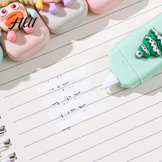 Doll Shaped Correction Tape 6Pcs Cute for Students Portable Mini Whiteout Roller Smooth Cartoon Non-Break School Office Supplies Eye-catching