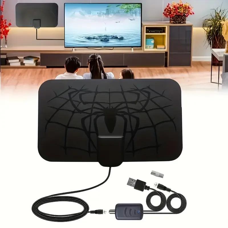 25dB TV Antenna Amplifier - Adjustable Digital Signal Booster for Indoor Car Boat Camper 3000 Miles