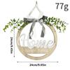 Front Door Welcome Sign Round Rustic Wooden Decorations Bohemian Welcome Door Hanger For Holiday Window Birthday Party