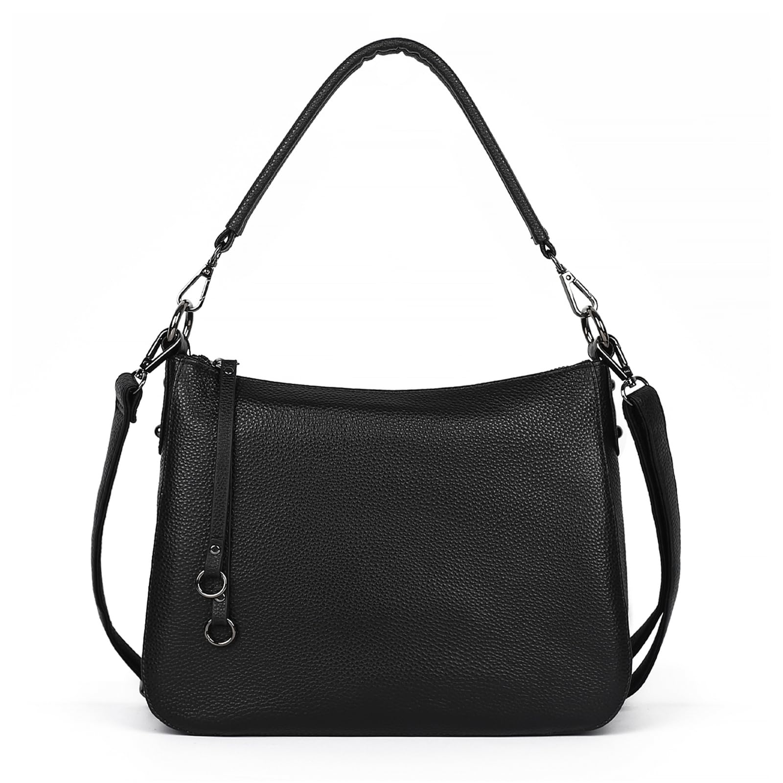 

На плечі Оригінальний Crossbody Crossbody на плечі включає велику сумку на блискавку [MFFOR], шкіряну, жіночу, двосторонню сумку, сумочку, сумку, сумку, сумочку, чорний