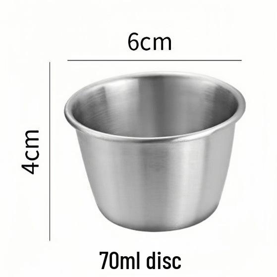 304 Stainless Steel Sauce Container with Silicone Lid, Sealed, for Outdoor Use and Seasoning.