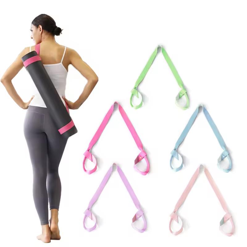 Multiple Color Yoga Mat Strap Loop Portable Fixed Storage Rope Multi-function Polyester-Cotton