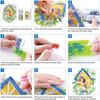 8/15/20Pcs Christmas DIY 2D Flat Acrylic Diamond Art Ornaments Double Sided Diamond Painting Kit for Home Xmas Party Craft Decor