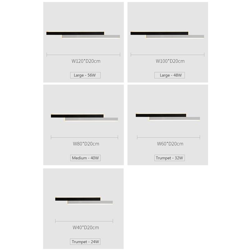 Modern LED Wall Lamps For Living Dining Room Bedroom Bedside Background Home Decorate Lighting Fixtures Wall Sconce Luster