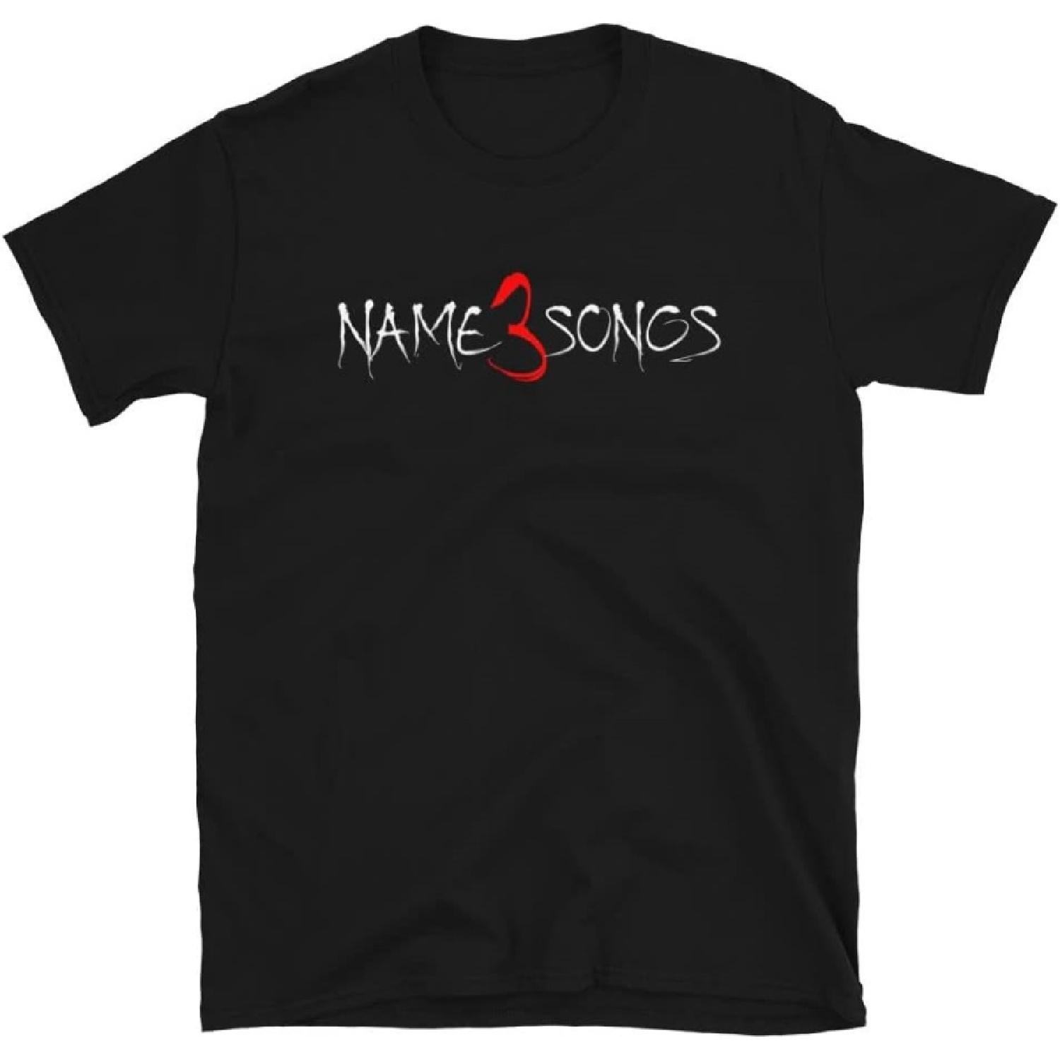 Name Three Songs Funny Black Death Metal T-Shirt XXXXXL разноцветный