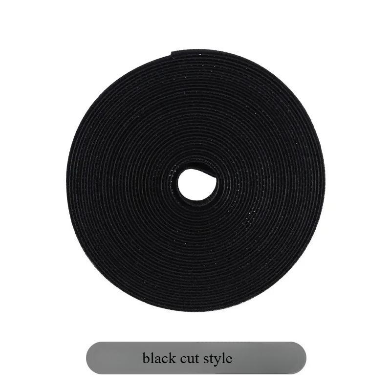 5m/ Roll Portable Cable Ties Plug Board Data Cable Storage Strap Multifunction Trimmable Cable Organizer Home Office Storage