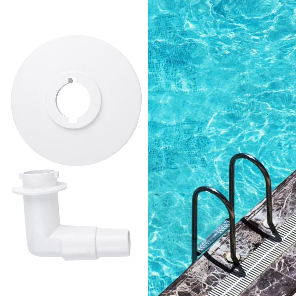 Plate With Elbow Skimmer Plate Plate With Elbow 15CM 90° Elbow Adapter Garden Pool Adapter Connector Pool Skimmer