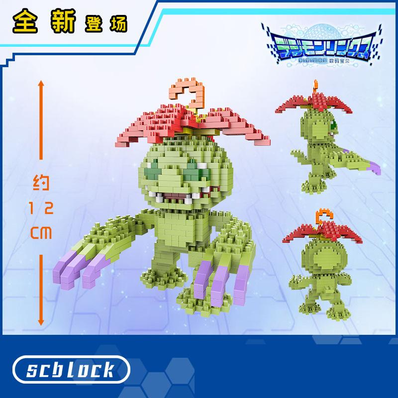 Digitální monstrum Agumon Gabumon Mini stavebnice Piyomon Greymon DIY Mikro cihličky Tentomon Gomamon Figurky Hračky Pro děti Dárek
