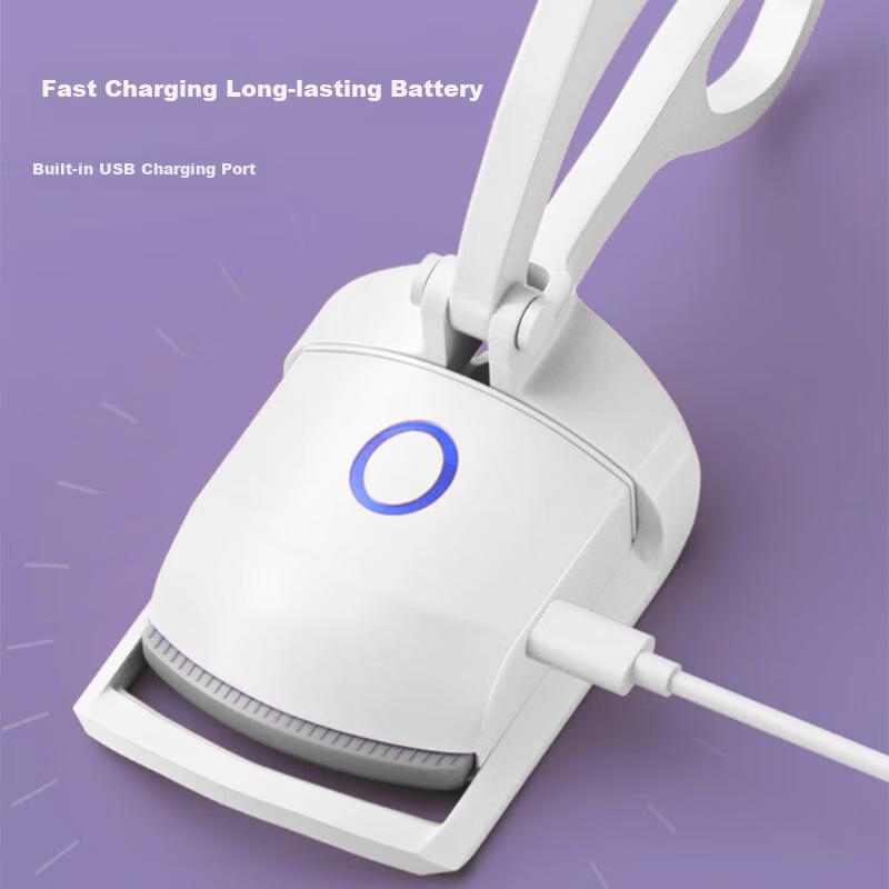Electric Eyelash Curler, Heated Lash Curler, Long-Lasting, USB Rechargeable Model MF8257, 1 Pack