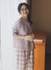 Cotton Loungewear Pajamas Light Purple [Euyqs] 100% Women's (JP, Alphabet, M, Check)