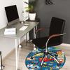 1PC Cars Animals Non-Slip Floor Round carpet, Office, family, bedroom, Large Area Rug Indoor Rugs, Vibrant Colors-Z0491