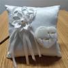 Handmade Bridal Ring Cushion Polyester Wedding Ring Holder Wedding Ring Pillow  Engagement Ceremony