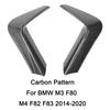 For BMW M3 F80 M4 F82 F83 2014-2020 Car Rear Bumper Collision Protection Lip Spoiler Glossy Black Carbon Fiber Look Body Kit