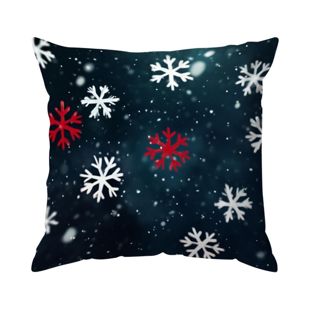 Snow Shadow Christmas Pillowcase Printed Polyester 40/45/50Cm Throw Pillowcover Decorative Sofa Cushion Pillowslip Home Decor