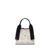 Lucky Pleats Canvas Tote XS Ivory_Black