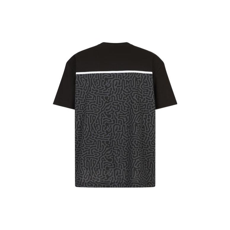 Emporio Armani Ss23 Ea7 Letter Logo Print Crew Neck Short Sleeve T-Shirt Men Tops Black 3RPT01-PJ02Z-1200