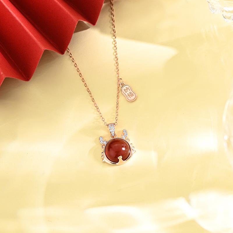 

Ожерелье Lucky Dragon Light Luxury Senior Lucky Clavicle Chain Female