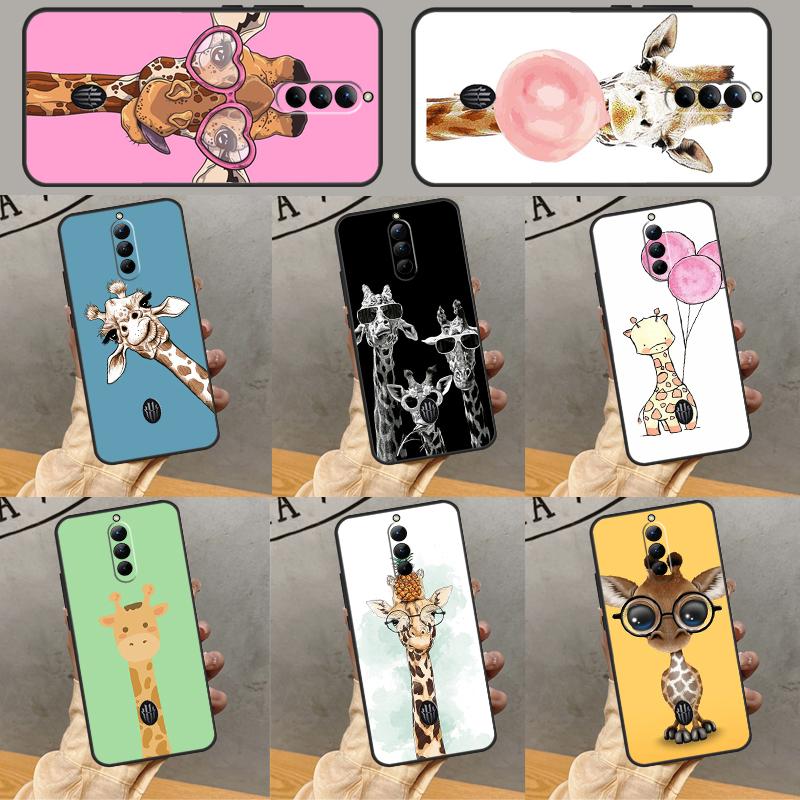 Cute Cartoon Animal Giraffe Case For Nubia Red Magic 8S 9S Pro Plus 6S 7S 6 7 Pro 6R 5G RedMagic 9 8 10 Pro Plus Coque